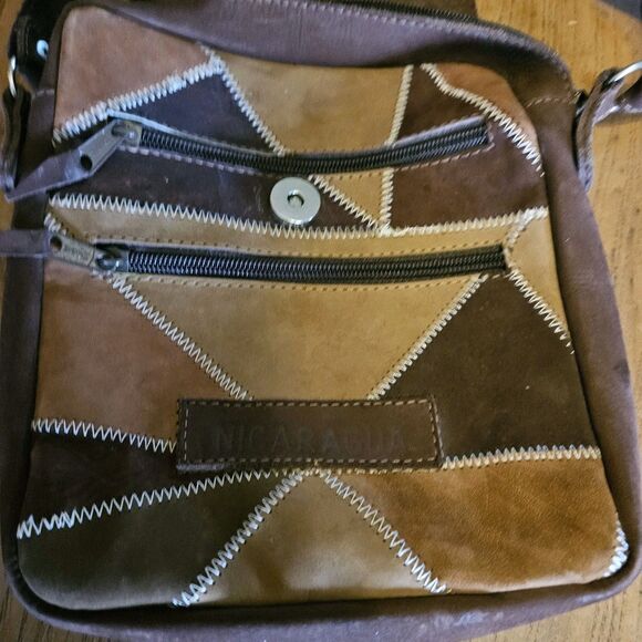 Patchwork Suede Leather Purse Crossbody Small Crossbody Bag Multicolor - Picture 11 of 11